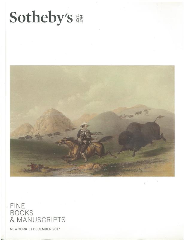 Fine books and manuscripts : auction in New York, 11 December 2017 / Sotheby's cover