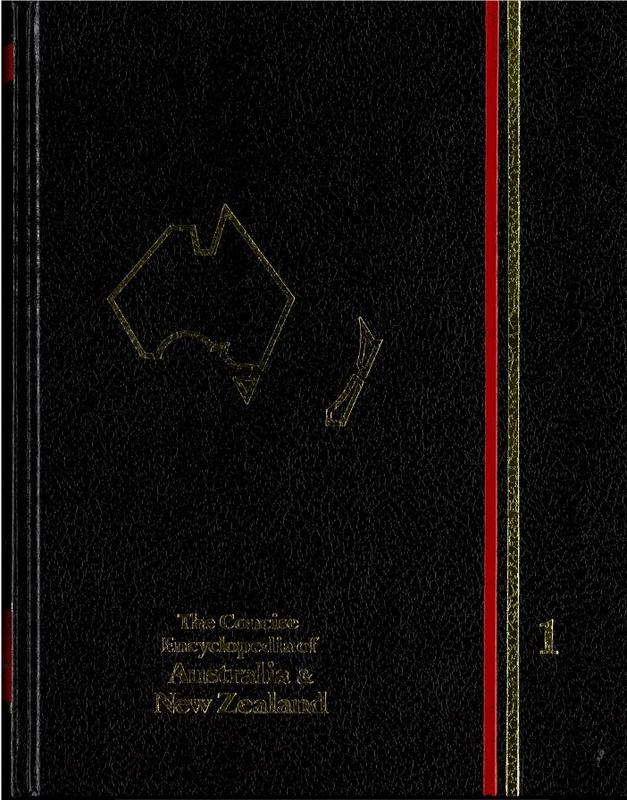 The concise encyclopedia of Australia and New Zealand / project co-ordinated by Robert J. Boon cover
