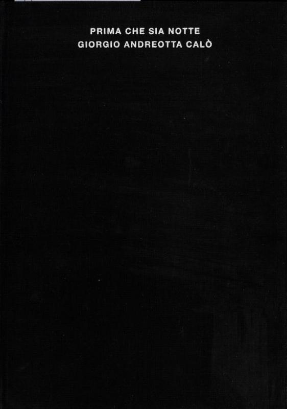 Prima che sia notte / Giorgio Andreotta Calò cover