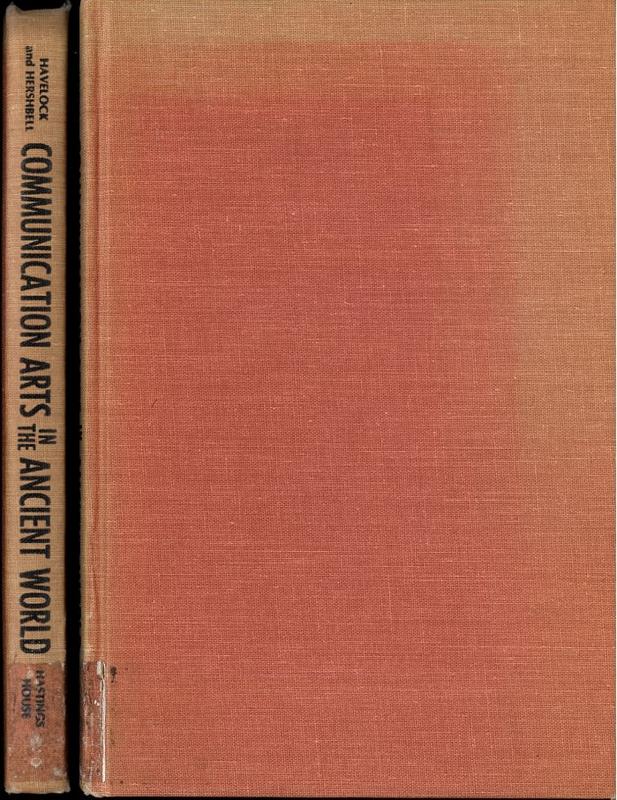 Communication arts in the ancient world / edited by Eric A. Havelock and Jackson P. Hershbell cover