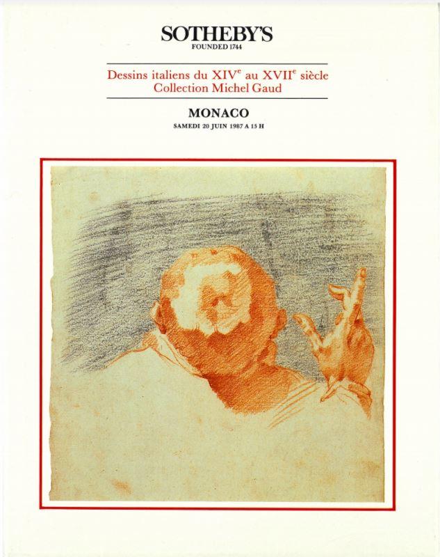 Dessins italiens du XIVe au XVIIe siecle : collection Michel Gaud : Samedi 20 juin 1987 / Sotheby's Monaco cover