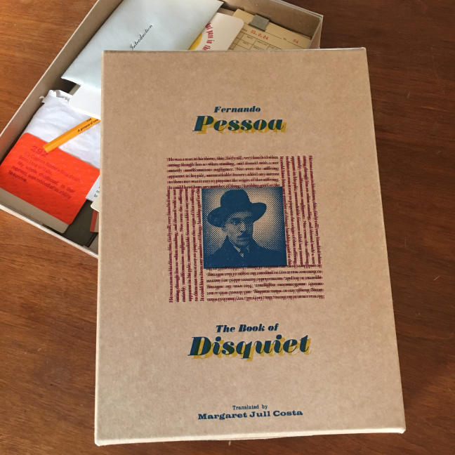 The book of disquiet / by Fernando Pessoa ; translated by Margaret Jull Costa ; [designed and printed by Tim Hopkins] cover