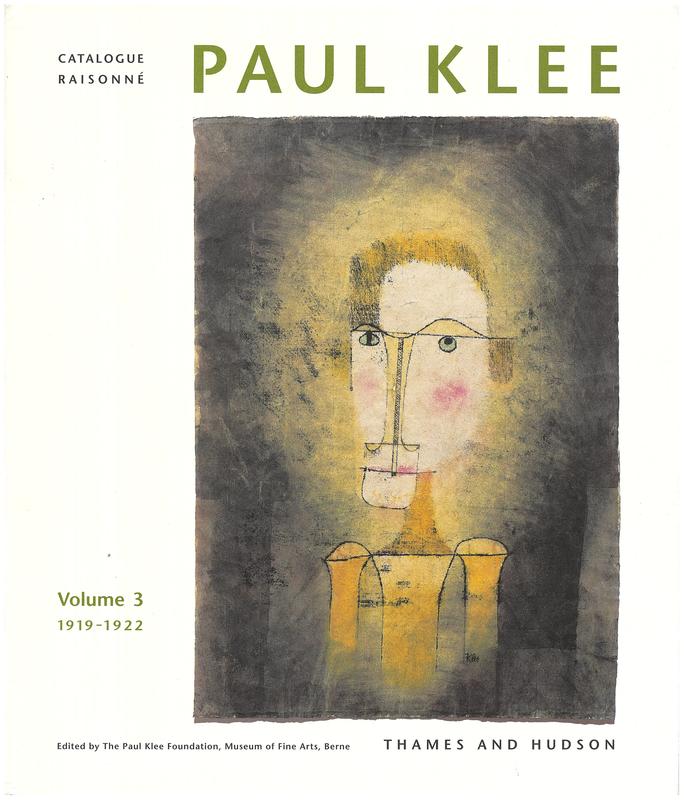 Paul Klee catalogue raisonne : volume 3, 1919-1922 / edited by the Paul Klee Foundation cover