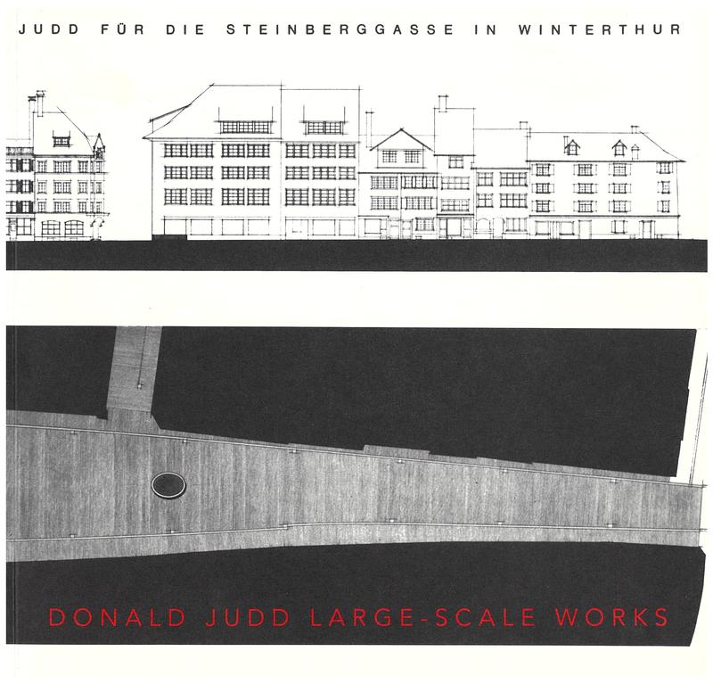 Donald Judd : large-scale works / essays by Rudi Fuchs and Donald Judd cover