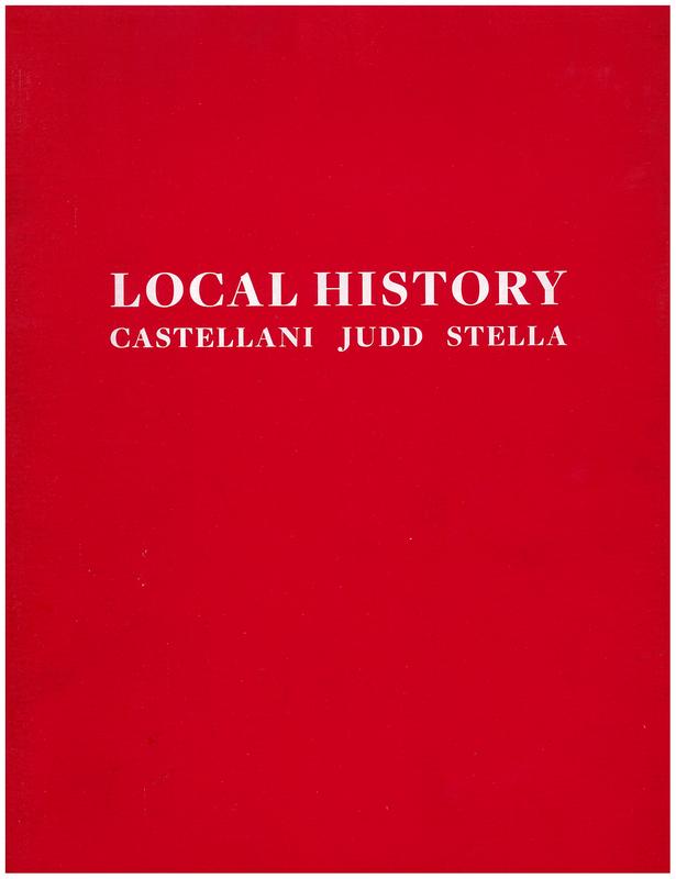Local history : Castellani, Judd, Stella cover