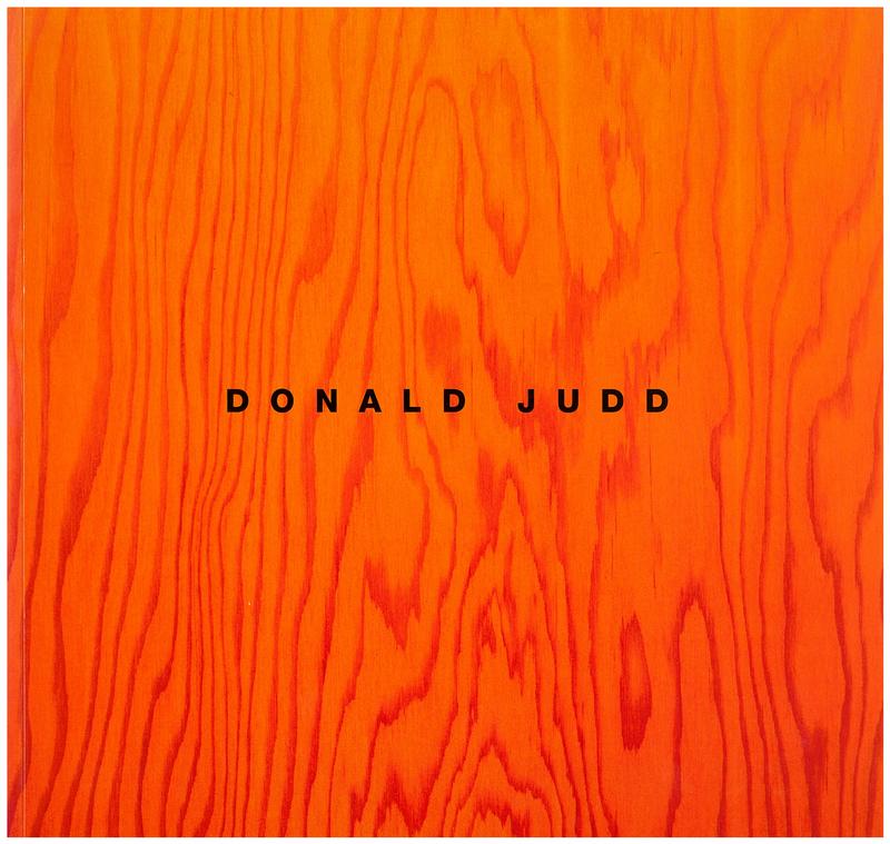 Donald Judd : sculpture cover