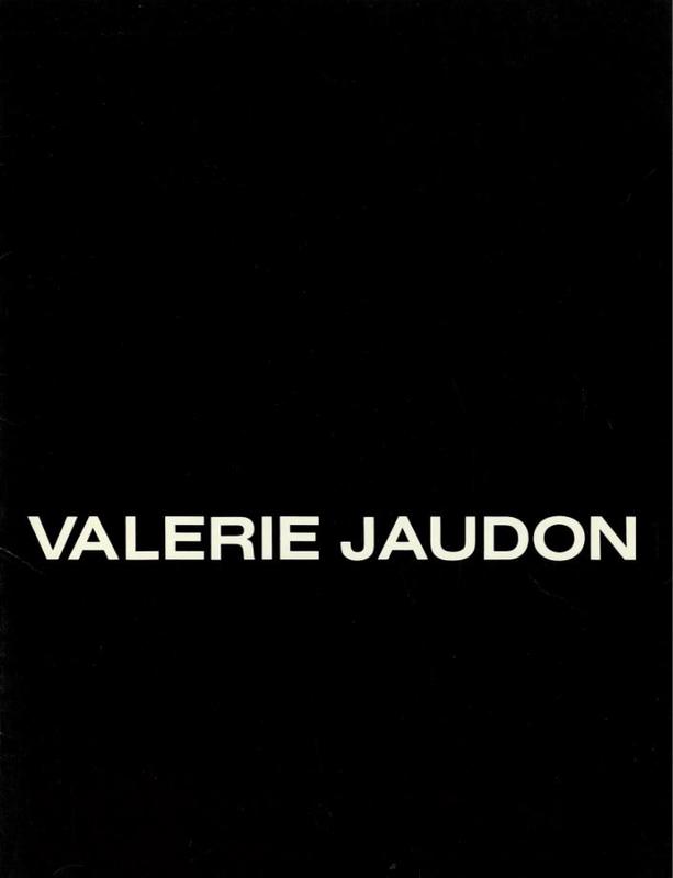 Valerie Jaudon : recent paintings : April 11 thru May 4, 1985 cover