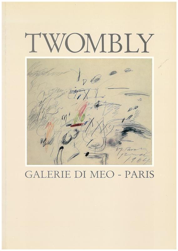 Twombly / preface, Bernard Blistène cover