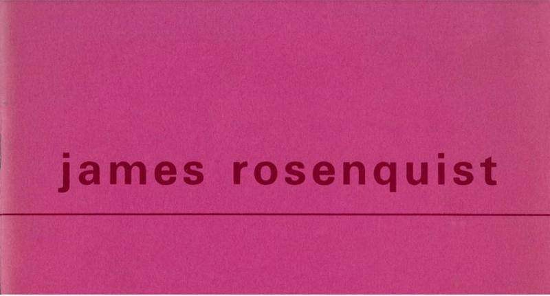James Rosenquist : an exhibition of paintings 1961-1973 : december 3 1974 - january 18 1975 cover