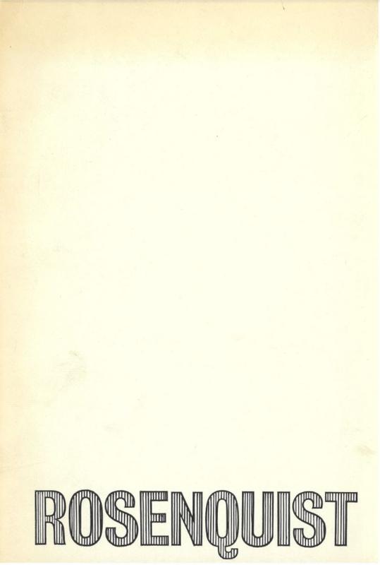 Rosenquist juin 1964 / Ileana Sonnabend cover