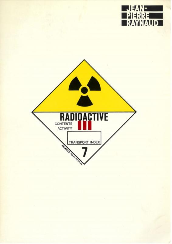 Jean-Pierre Raynaud Radioactive / Toshio Shimizu cover
