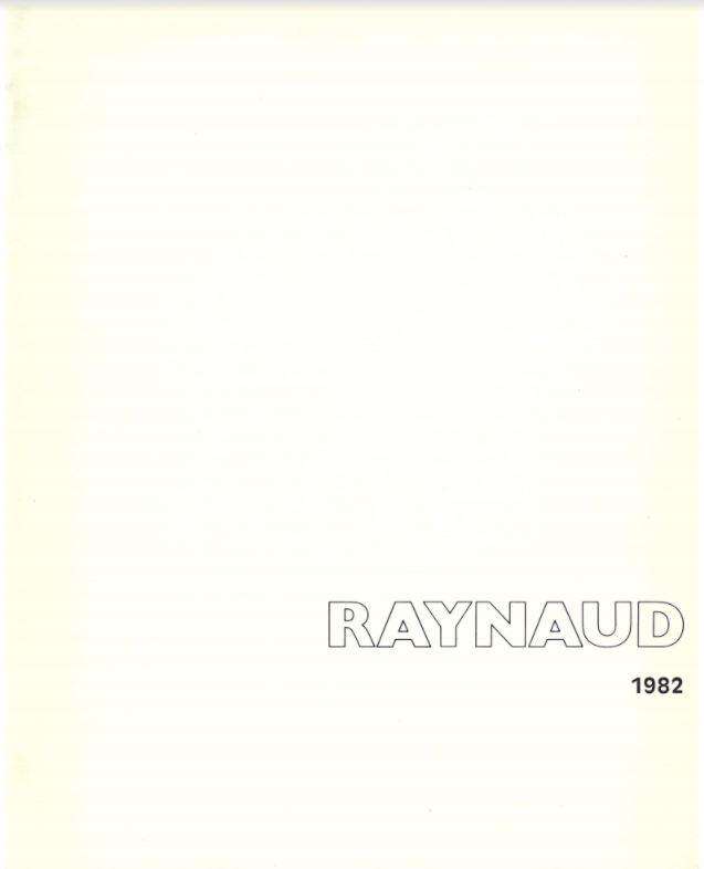 Raynaud : 1982 cover