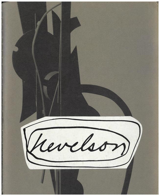 Nevelson : maquettes for monumental sculpture / The Pace Gallery. Nevelson : wood sculpture and collages / Wildenstein cover