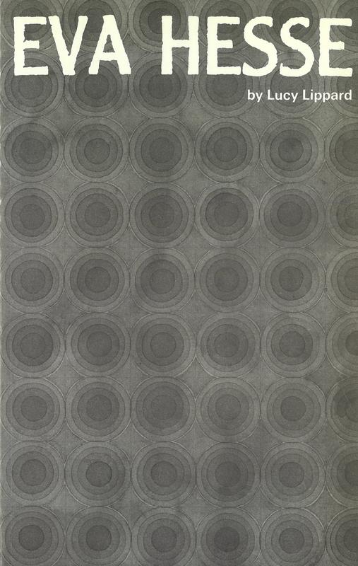 Eva Hesse / by Lucy R. Lippard cover