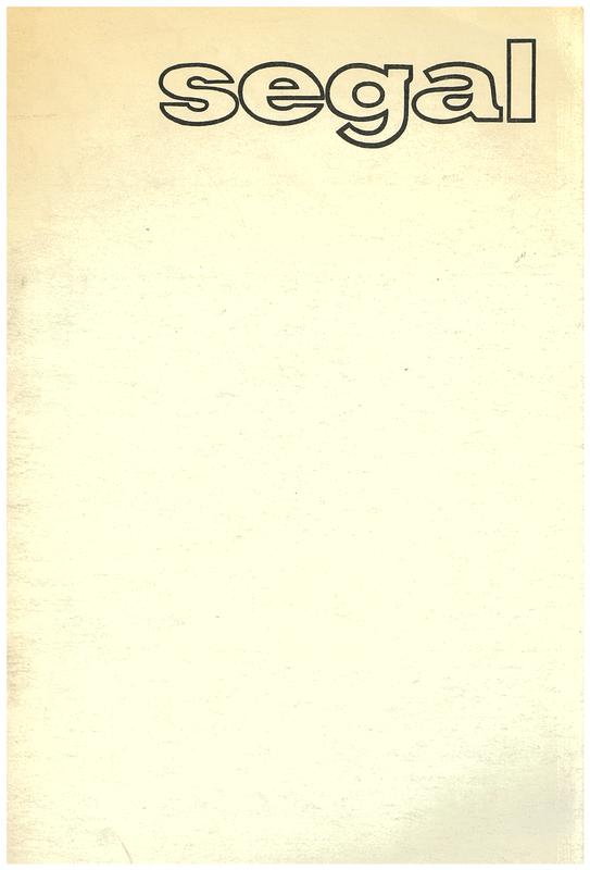 Segal / [Galerie Ileana Sonnabend] cover