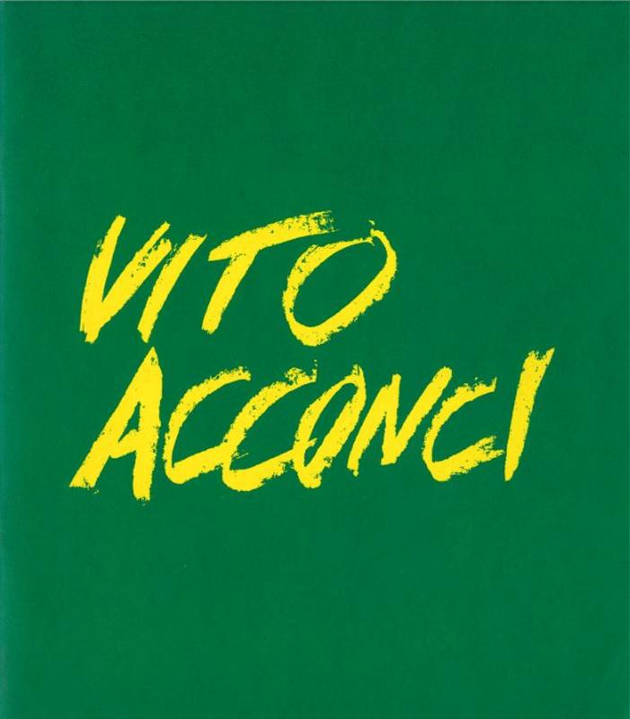 Vito Acconci : photographic works 1969-1970 / Rhona Hoffman Gallery cover
