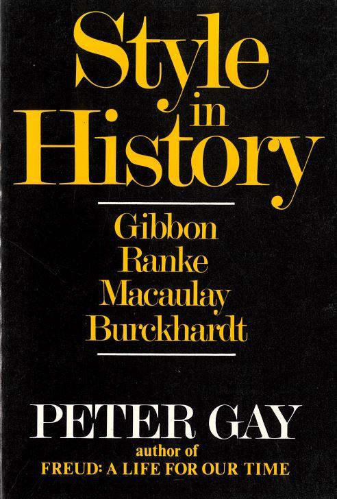 Style in history / Peter Gay cover