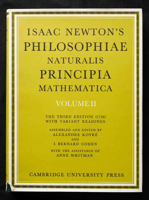 Newton's Principia [volume 2], presented to Stephen Hawking by his wife Jane cover