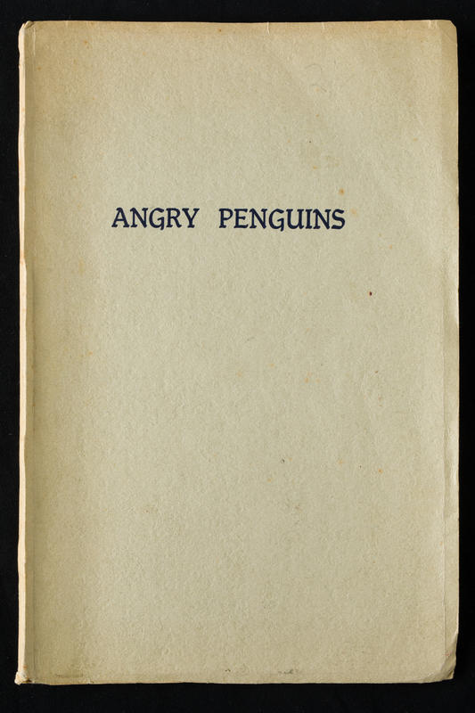 Angry Penguins [number 1] / edited by D. B Kerr and Max Harris cover
