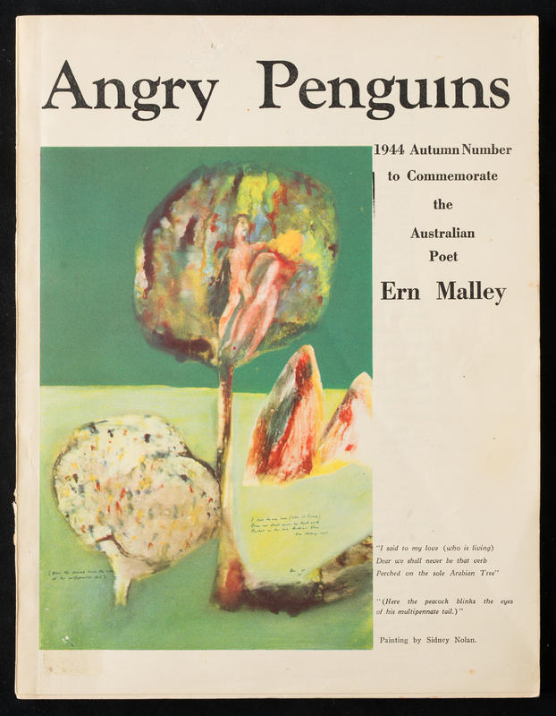 Angry Penguins, 1944, Autumn : to commemorate the Australian poet, Ern Malley / editors, Max Harris, John Reed cover