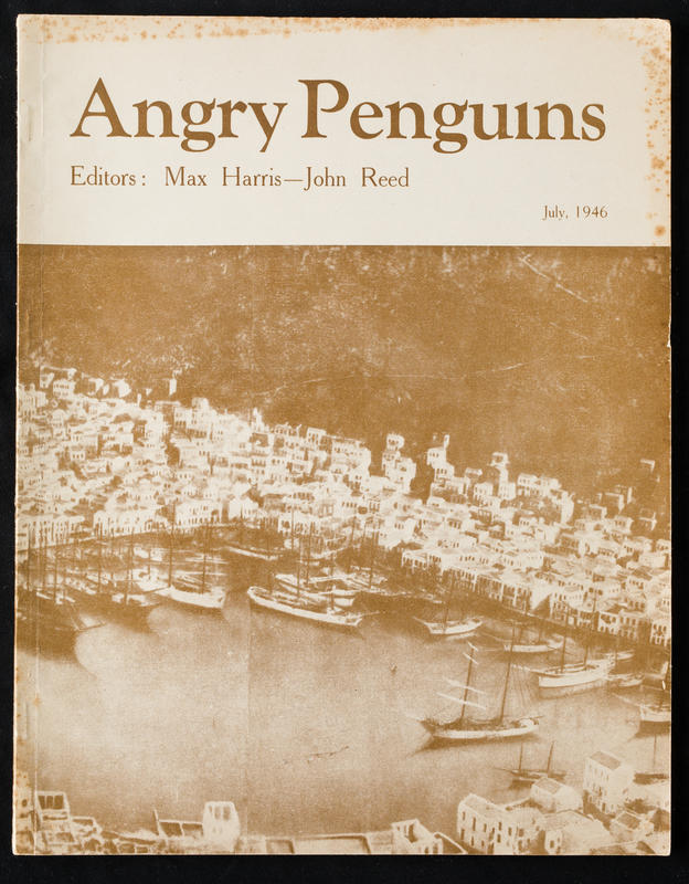 Angry Penguins, July 1946 / editors, Max Harris, John Reed cover