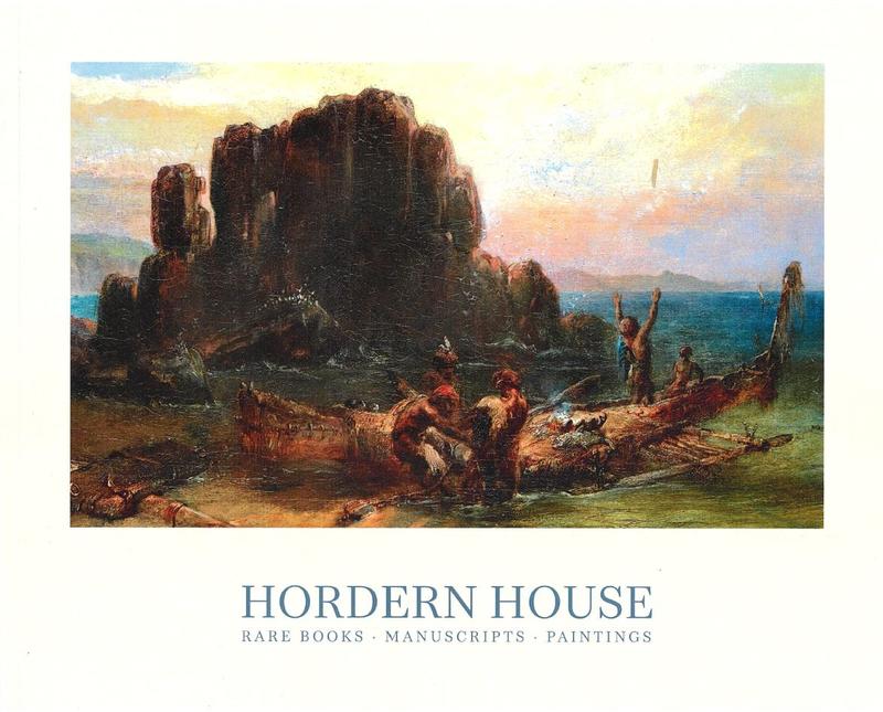 Hordern House : rare books, manuscripts, paintings cover