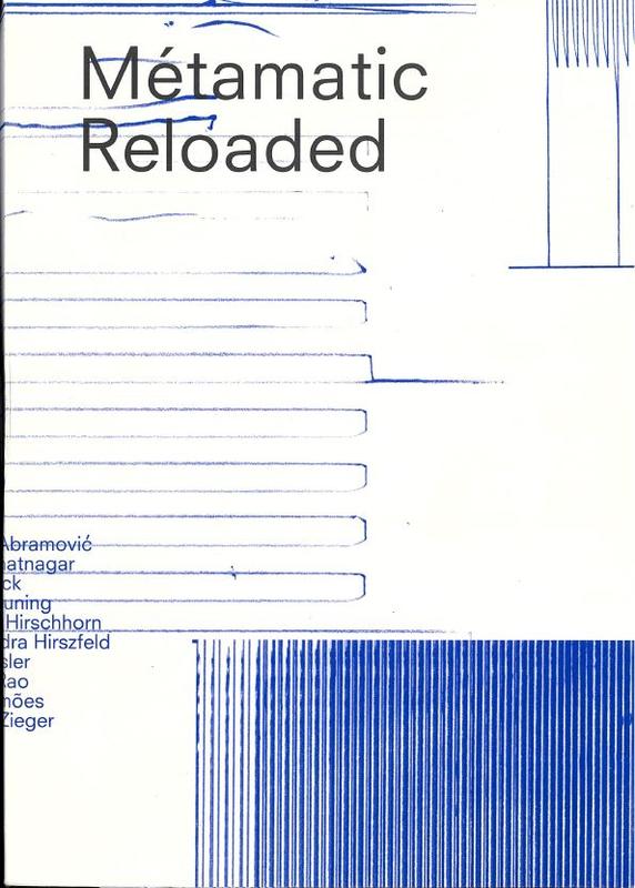 Métamatic reloaded / Museum Tinguely cover
