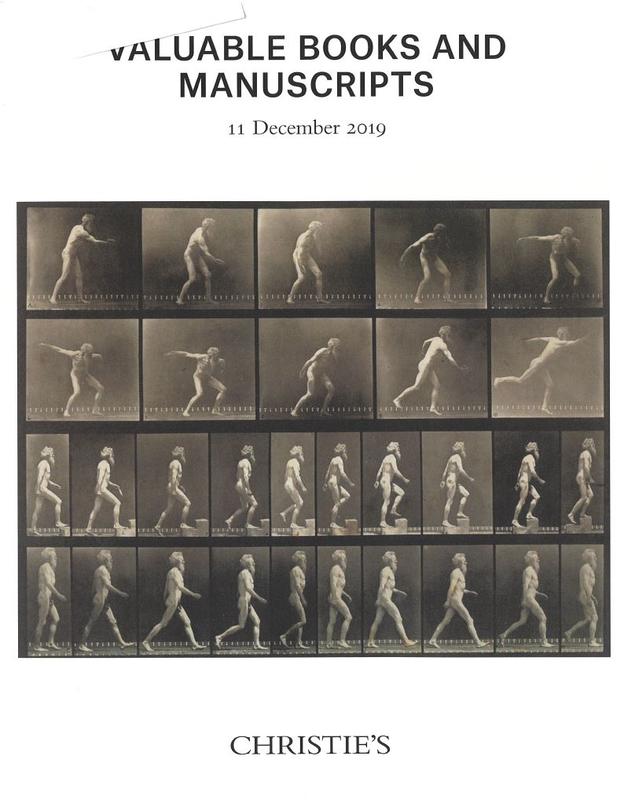 Valuable books and manuscripts : Wednesday 11 December 2019 / Christie's cover