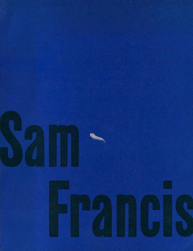 Sam Francis : 28. Mai - 17. Juli 1960 / Kunsthalle Bern cover