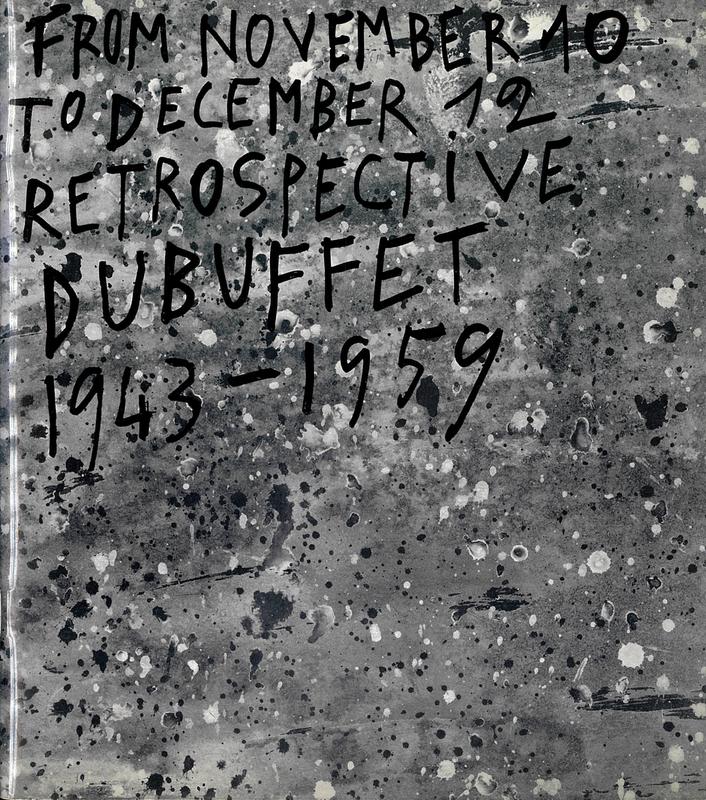 Jean Dubuffet : retrospective exhibition 1943-1959 cover