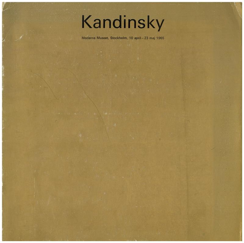 Kandinsky / Moderna Museet cover