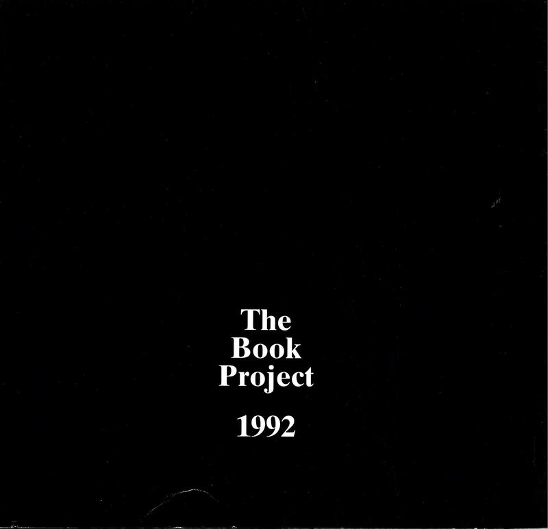 The book project 1992 / Raft Press cover