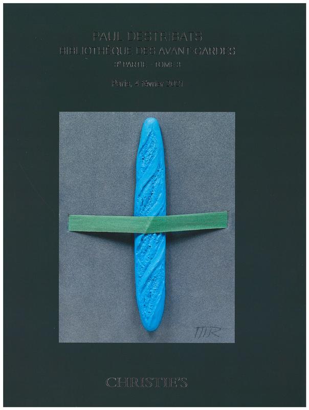 Paul Destribats bibliotheque des avant-gardes : 3e partie - tome 3 : vente aux encheres, Jeudi 4 fevrier 2021 / Christie's cover
