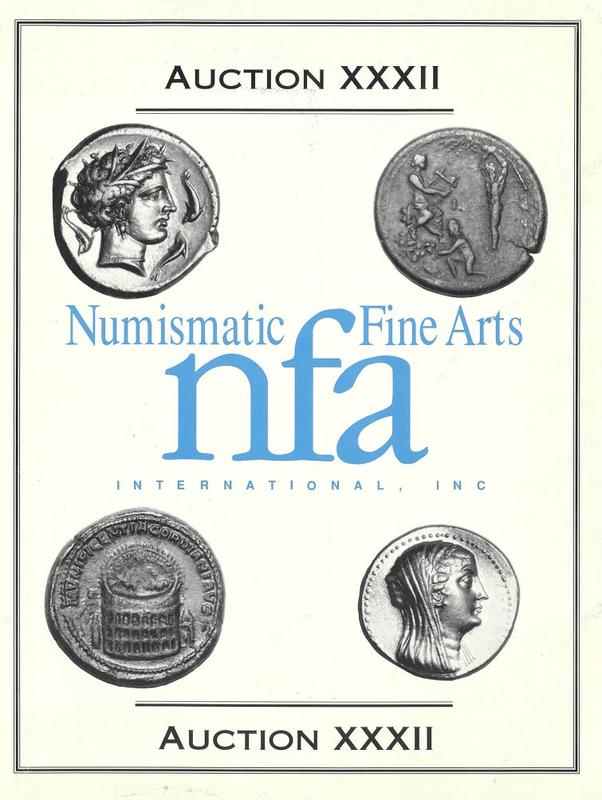 Auction XXXII : an offering of ancient Greek, Roman, and Judaean coins : Thursday, June 10, 1993 / Numismatic Fine Arts cover