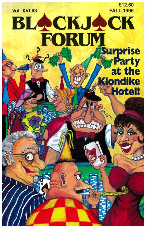 Blackjack forum / editor, Arnold Snyder cover