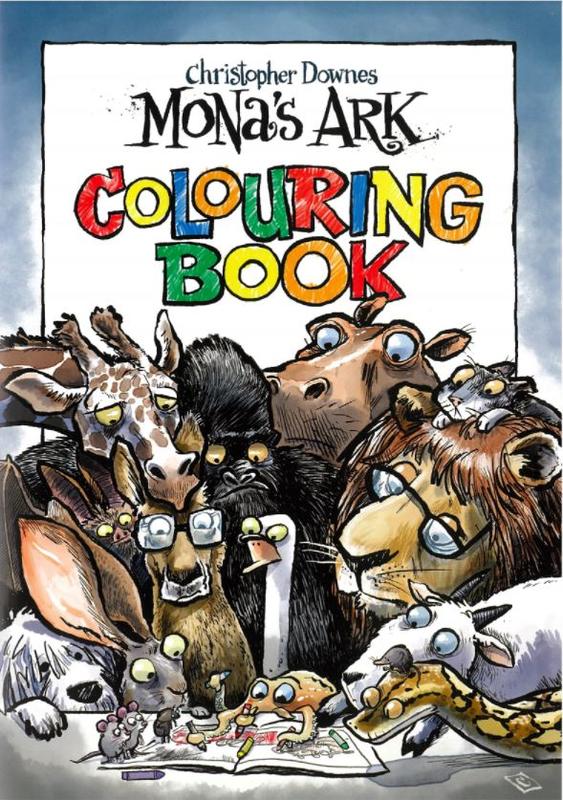Mona's ark colouring book / Christopher Downes cover