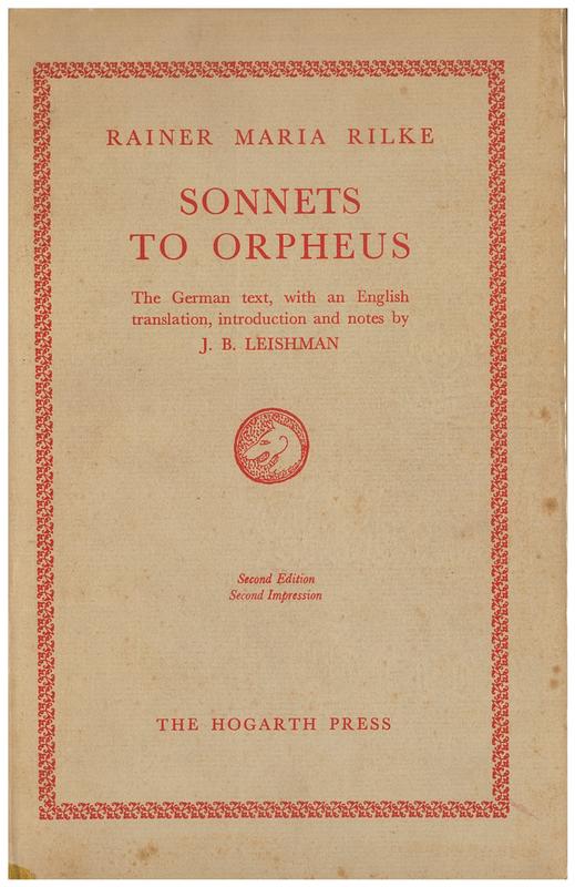 Sonnets to Orpheus / Rainer Maria Rilke ; translation, introduction and notes by J. B. Leishman cover
