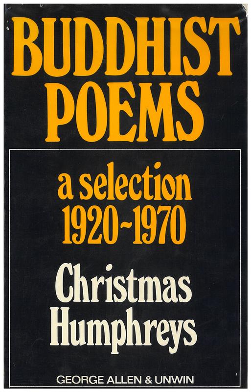 Buddhist poems : a selection, 1920-1970 / Christmas Humphreys cover