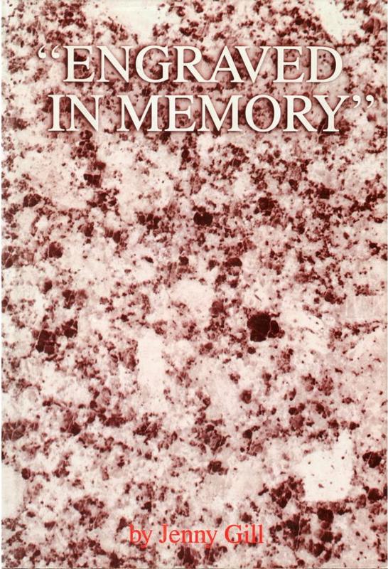 Engraved in memory / Jenny Gill cover