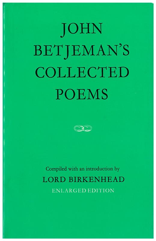 John Betjeman's collected poems / compiled and with an introduction by The Earl of Birkenhead cover