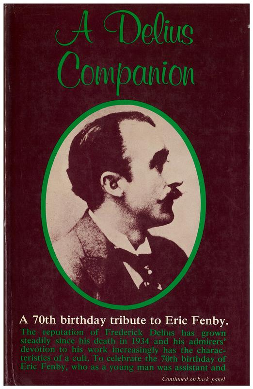 A Delius companion / edited, with a preface by Christopher Redwood cover