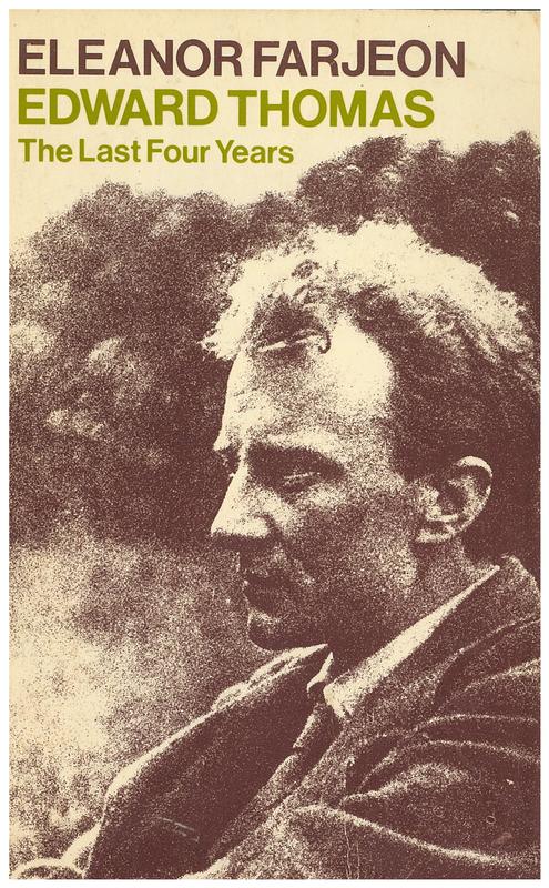 Edward Thomas : the last four years / Eleanor Farjeon cover