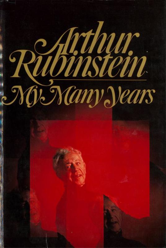 My many years / Arthur Rubinstein cover