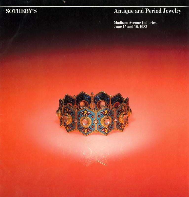 Antique and period jewelry : Tuesday June 15 1982, Wednesday June 16 1982 / Sotheby Parke Bernet & Co. cover