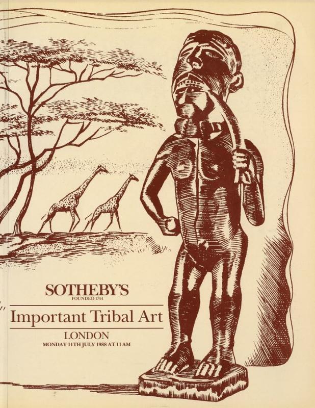 Tribal art : Monday 11th July 1988 / Sotheby's cover