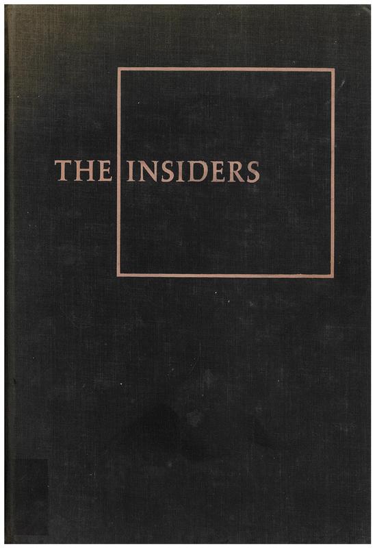 The insiders : rejection and rediscovery of man in the arts of our time / Selden Rodman cover
