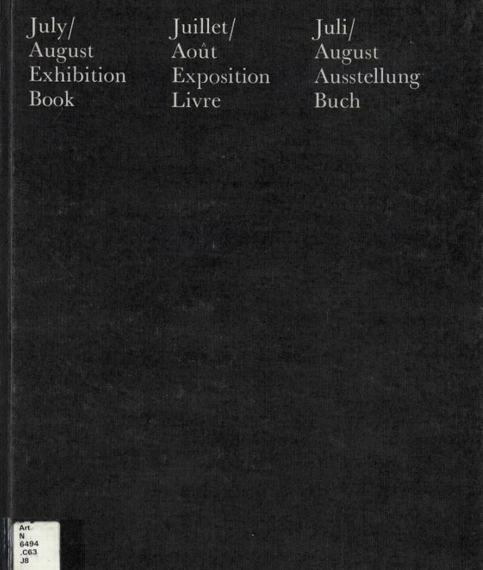 July/August exhibition cover