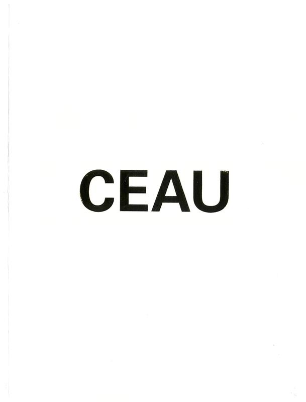 Ceau / edited by Christoph Buchel and Giovanni Carmine cover