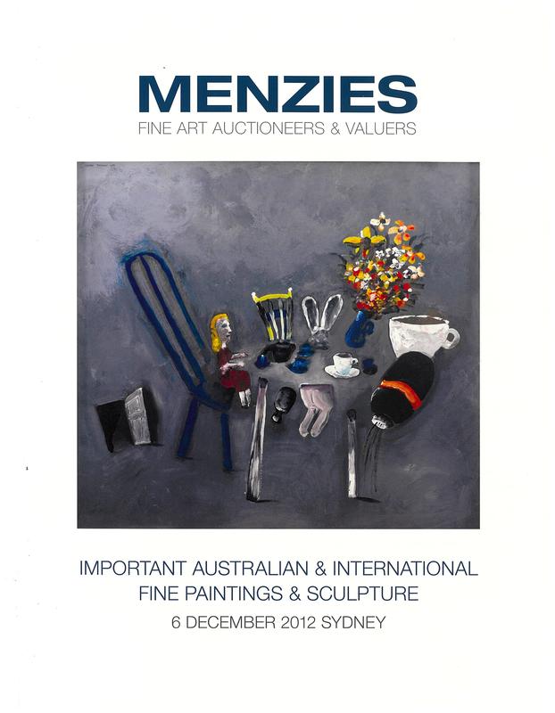 Important Australian & international fine paintings and sculpture : 6 December 2012, Sydney / Menzies cover