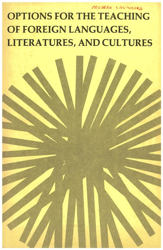 Options for the teaching of foreign languages, literatures, and cultures / compilers, Warren C. Born and Kathryn Buck cover